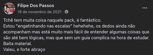 Depoimento real de aluno, print 3