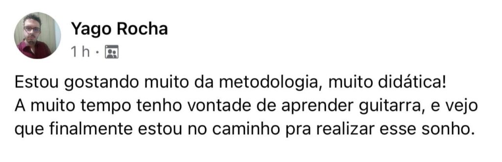 Depoimento real de aluno, print 10