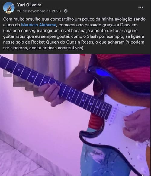 Depoimento real de aluno, print 11